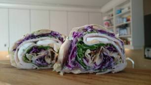 wrap met rode spitskool