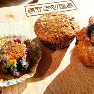 havermout bosbessen muffin